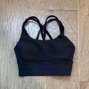 Lululemon size 4 sports bra black